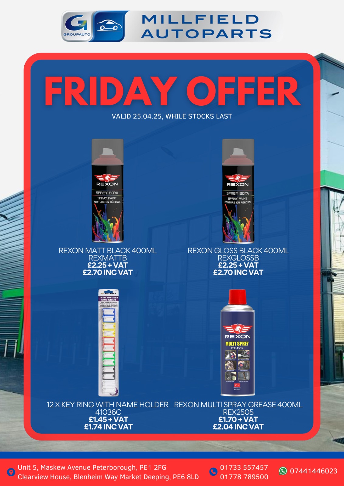 Friday Offer - Rexon and Name Holders